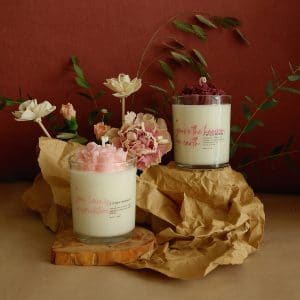 Carnations candle