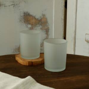 Matte Transparent Candle Glass